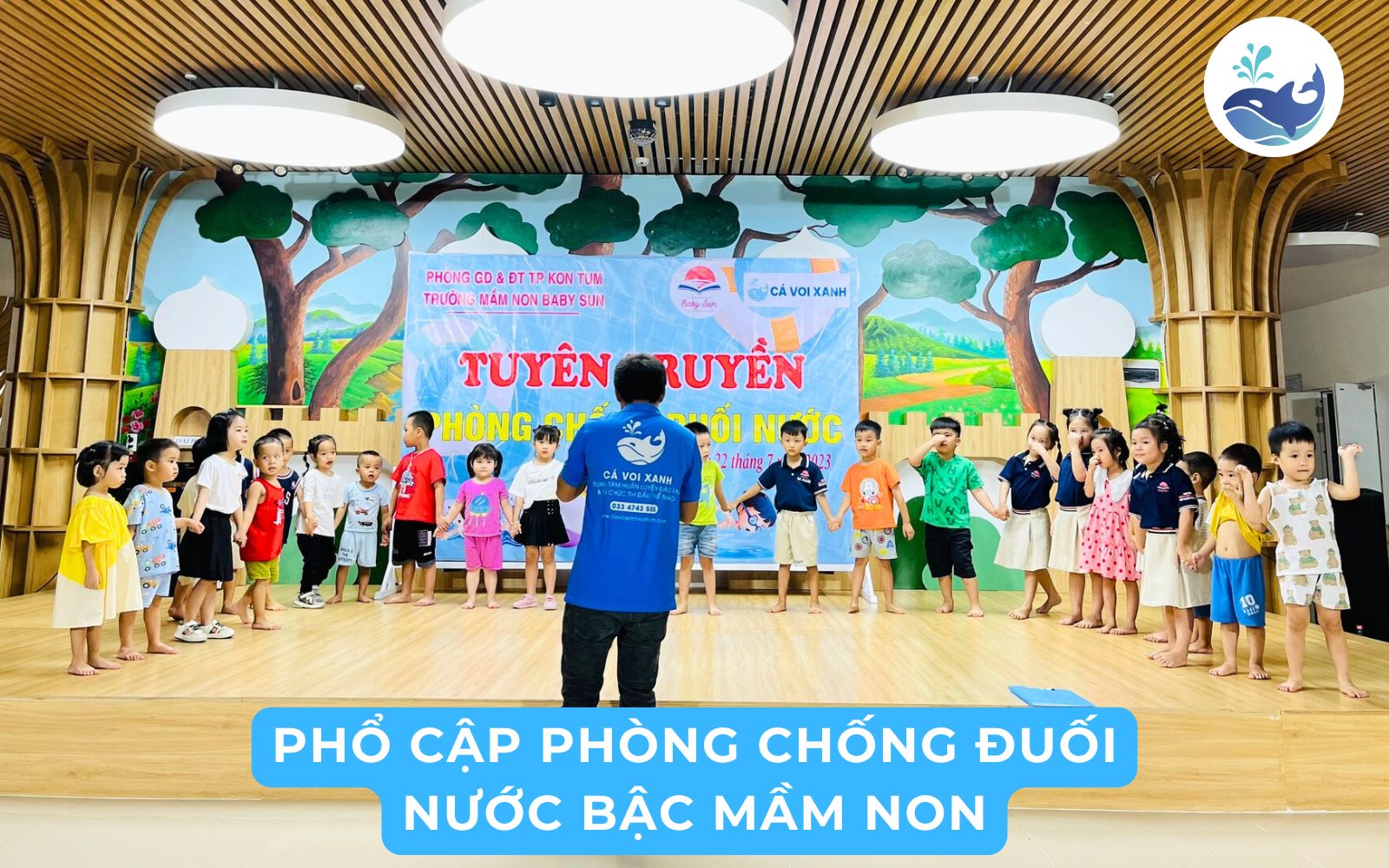 Giới Thiệu Về Cá Voi Xanh Lớp Little Whale: Lớp bơi tự do được thiết kế riêng cho lứa tuổi mầm non từ 3 đến 5 tuổi.